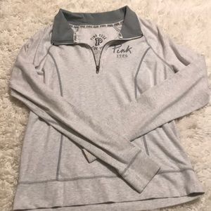 Pink by Victoria secret half slip hoodie
